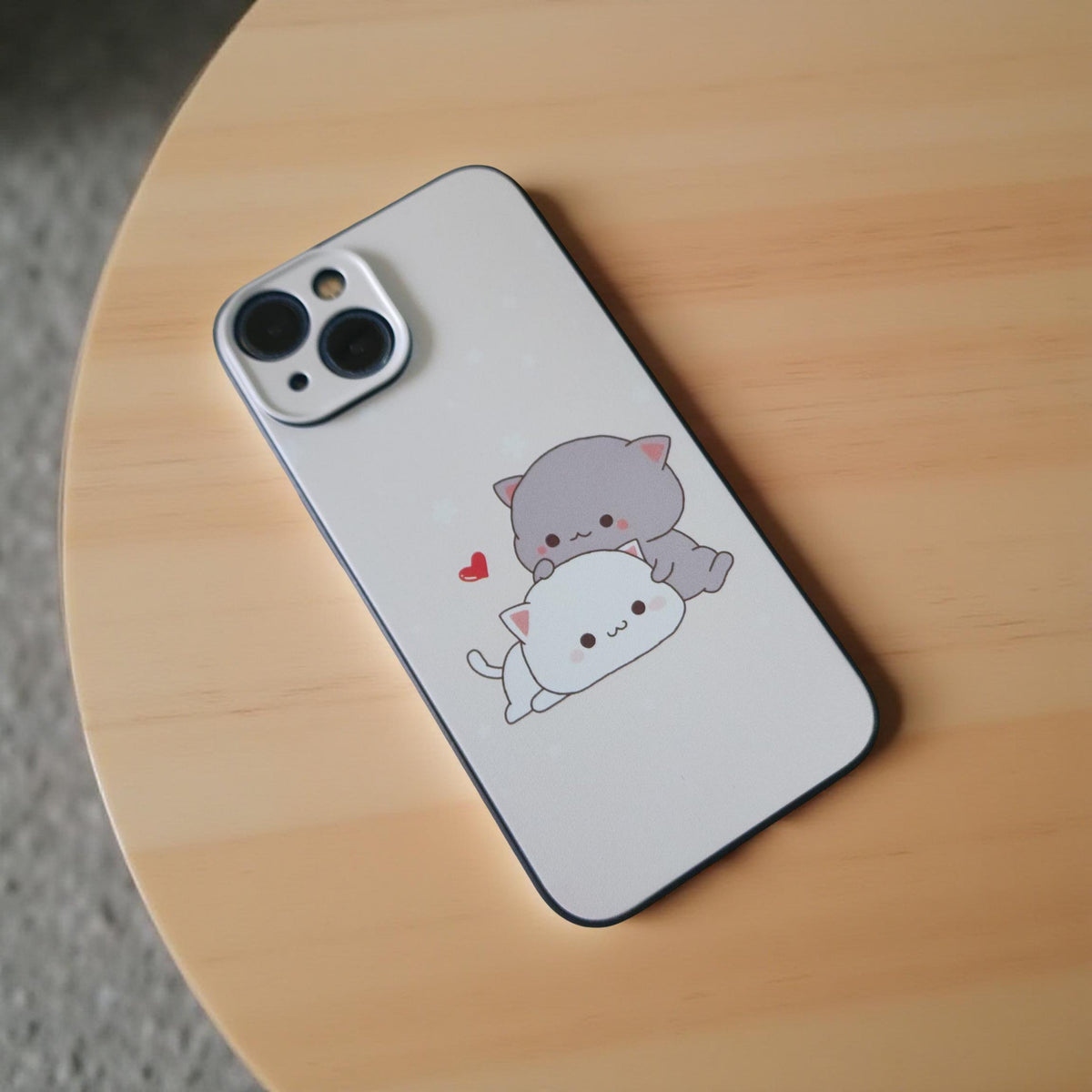 Pfirsichfarbene Goma iPhone-Hülle