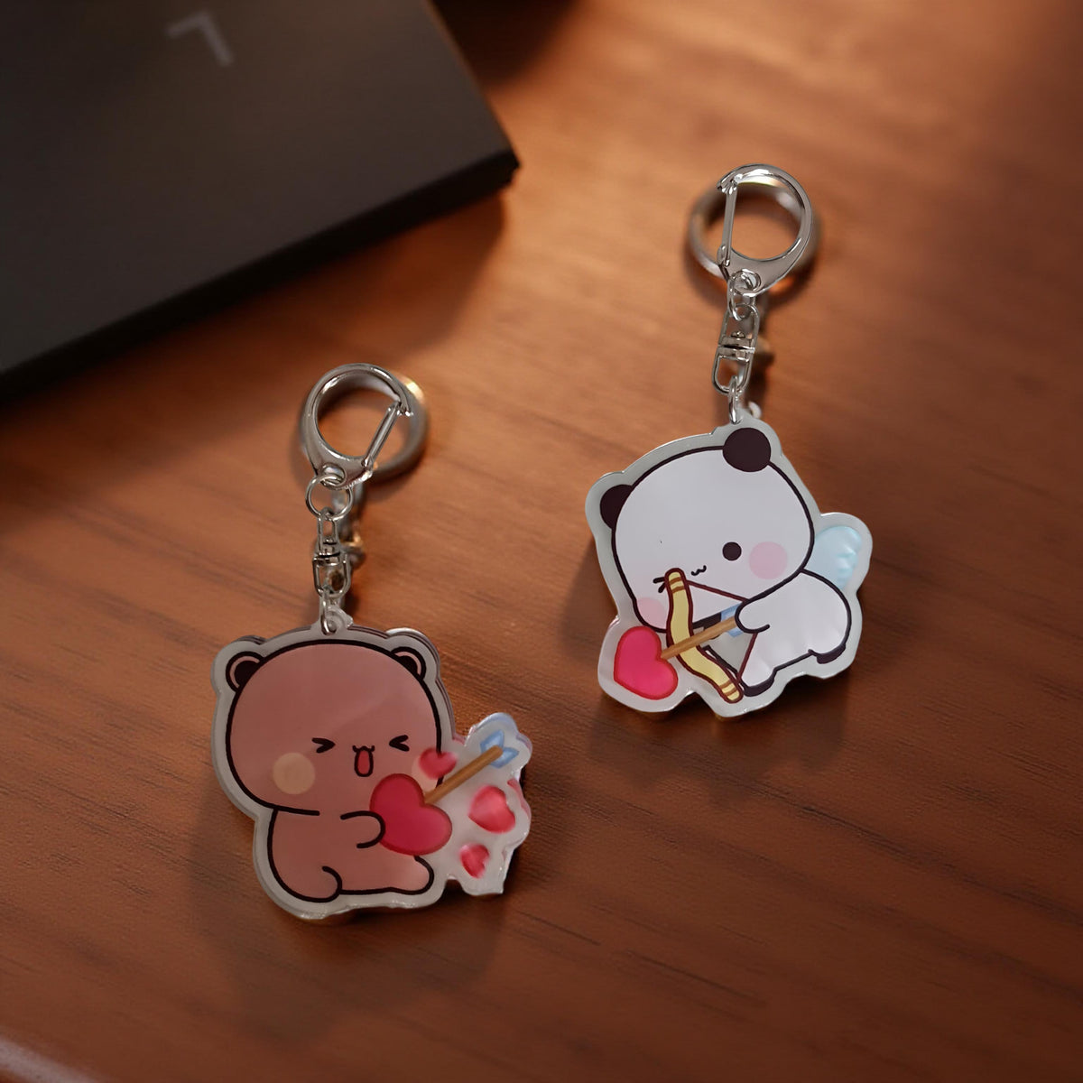 2PCS Dudu Bubu - Porte-clés Pêche Goma