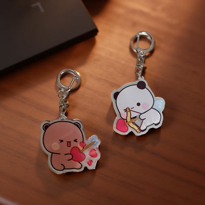 2PCS Dudu Bubu - Porte-clés Pêche Goma