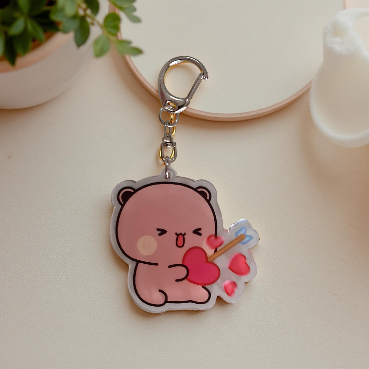 2PCS Dudu Bubu - Porte-clés Pêche Goma