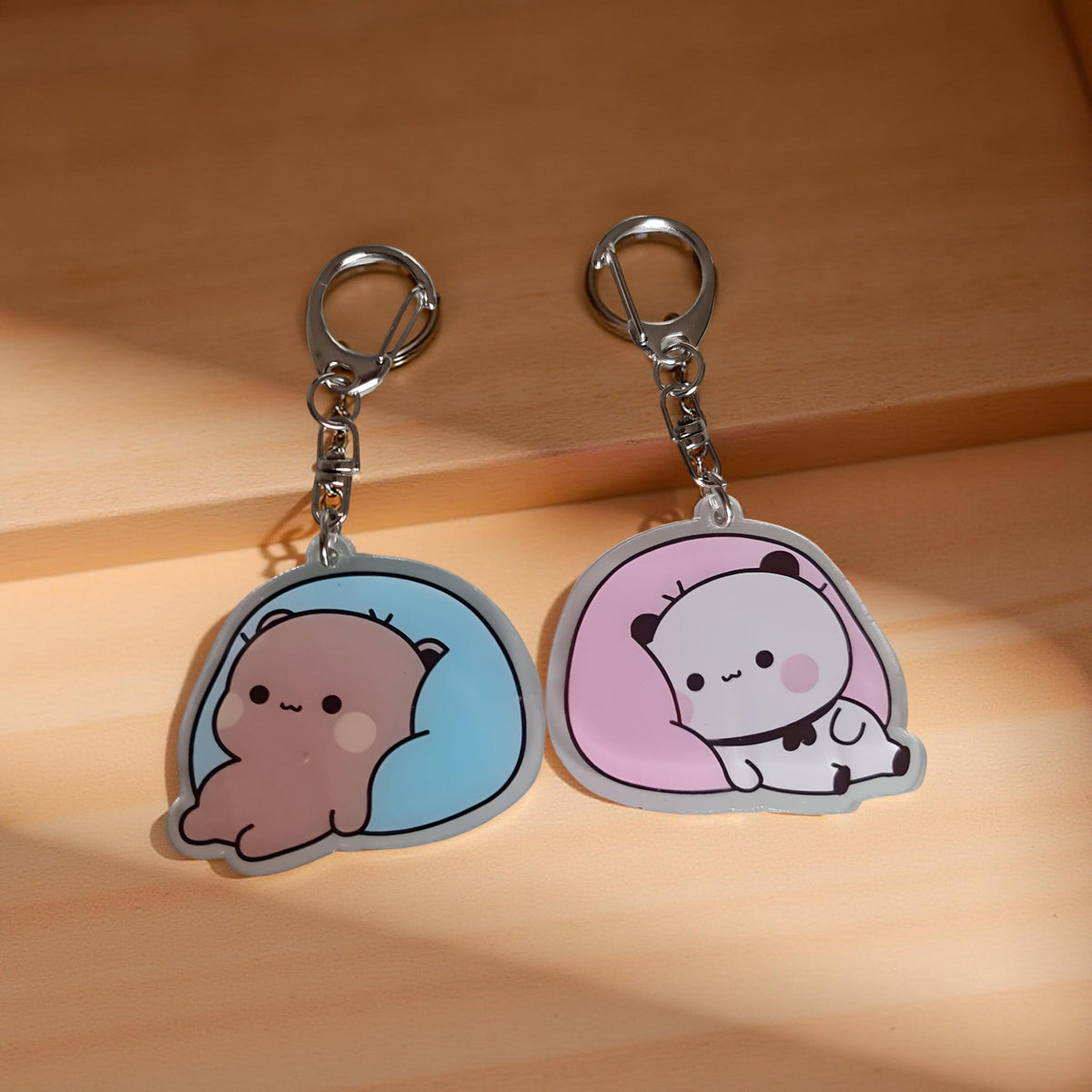 2PCS Dudu Bubu - Porte-clés Pêche Goma