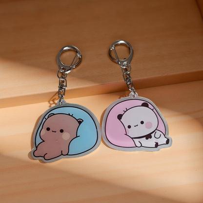 2PCS Dudu Bubu - Porte-clés Pêche Goma