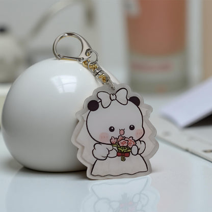 2PCS Dudu Bubu - Porte-clés Pêche Goma