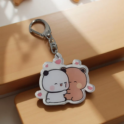 2PCS Dudu Bubu - Porte-clés Pêche Goma