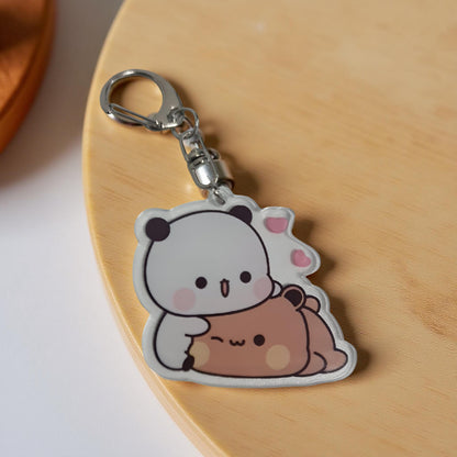 2PCS Dudu Bubu - Porte-clés Pêche Goma