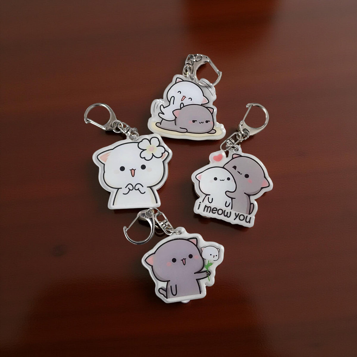 2PCS Dudu Bubu - Porte-clés Pêche Goma