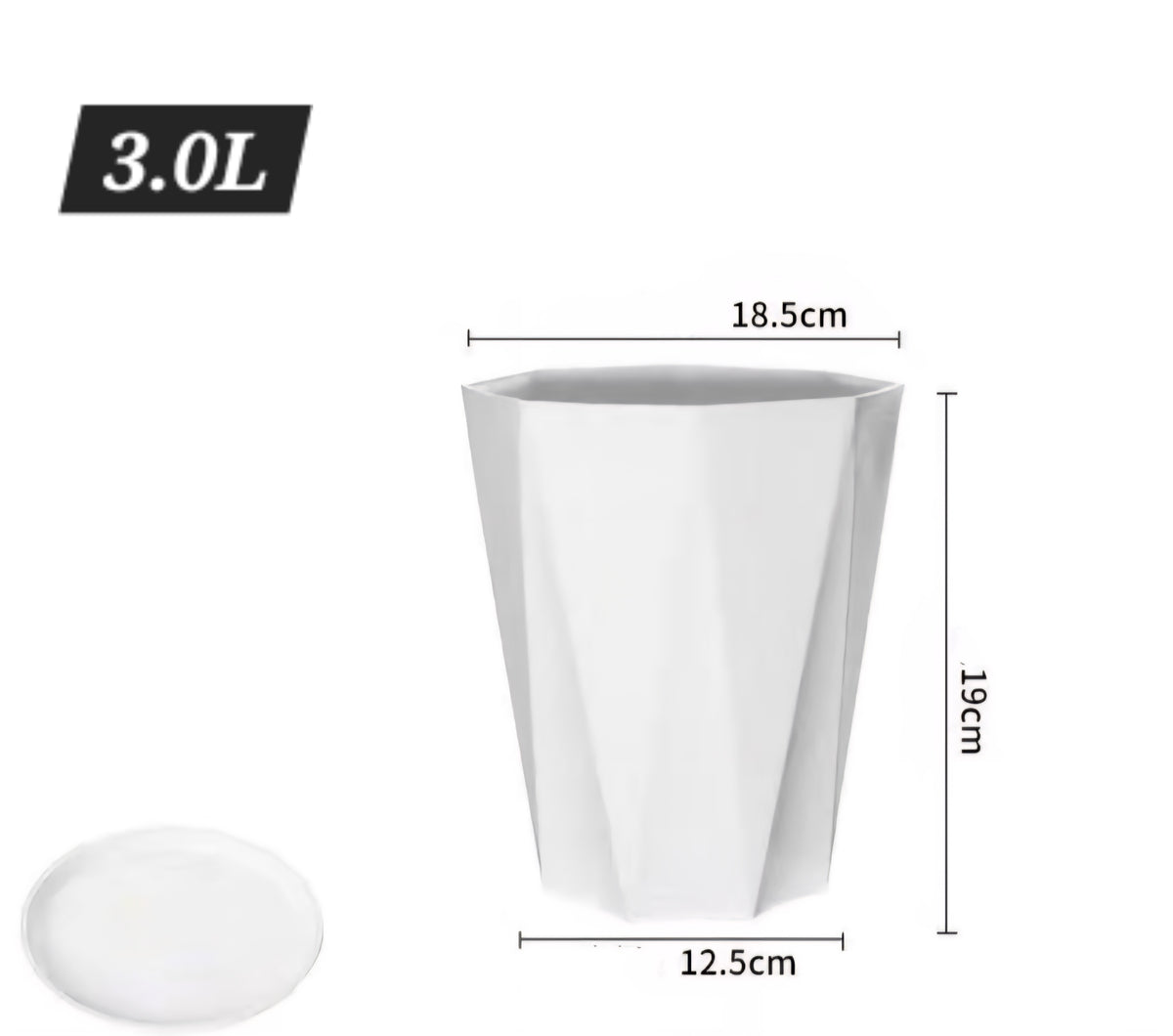 4PCS Plastic plant Pots