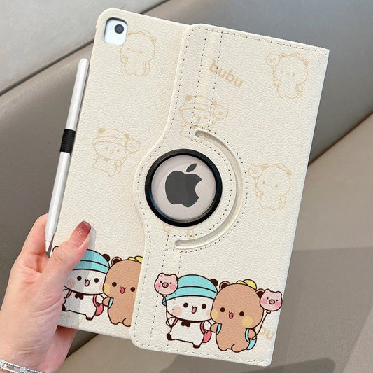 DuduBubu 360° Rotating iPad Case with Pencil Slot + Screen Protector