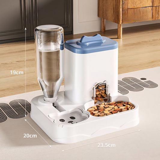 👉 2-in-1 Pet Feeder & Water Dispenser (Gravity Design)