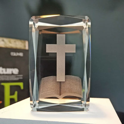 Heavenly Light Crystal Cross