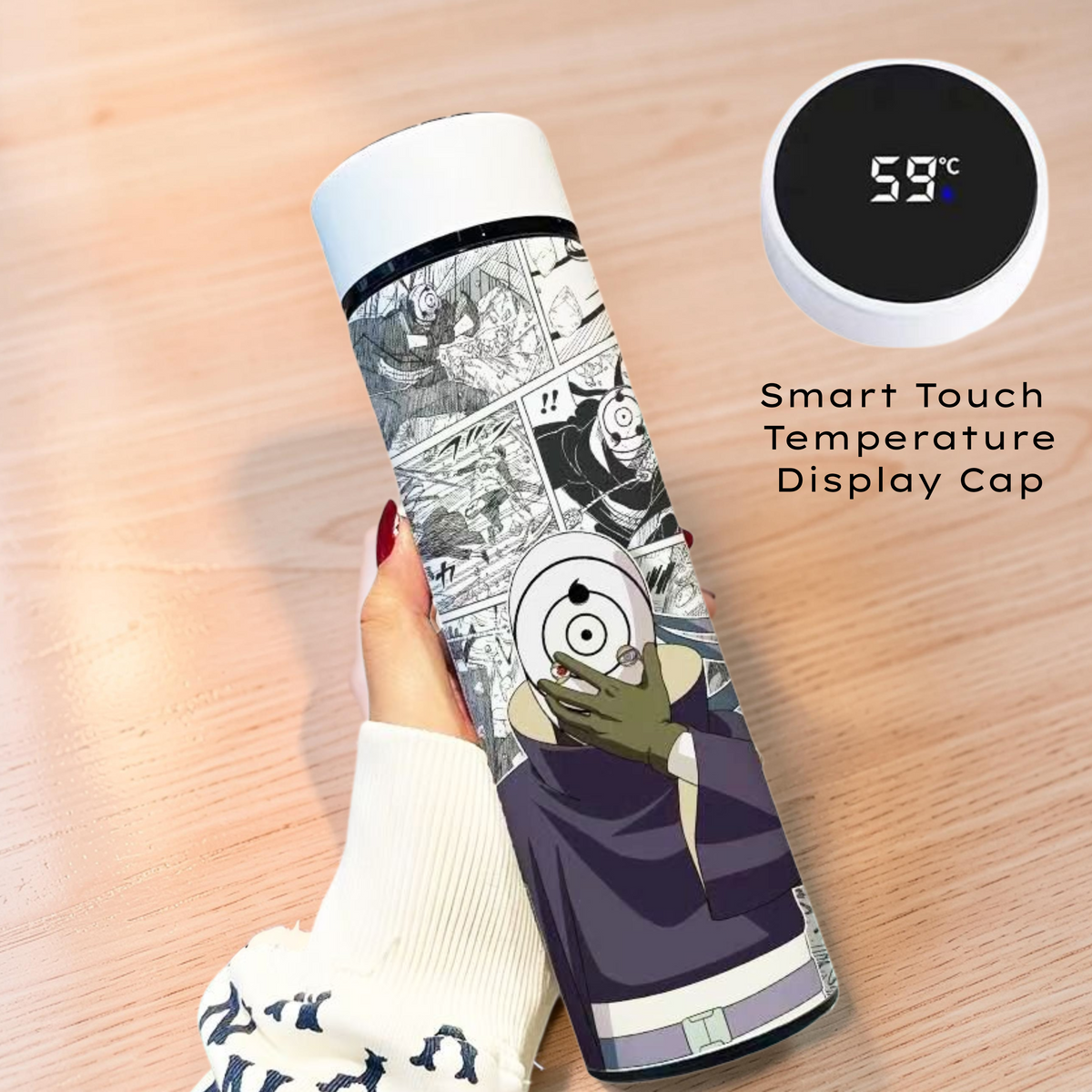 Anime-Inspired Smart Temperature Bottle