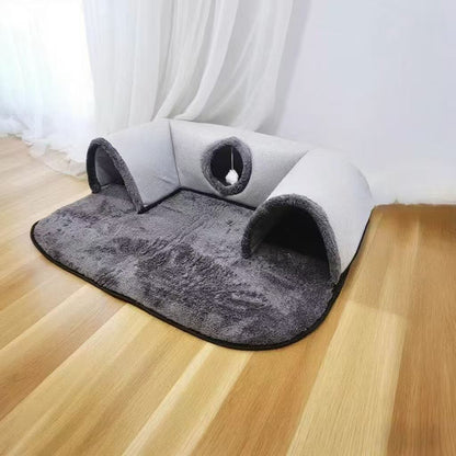 Cat Tunnel Bed with Hideouts