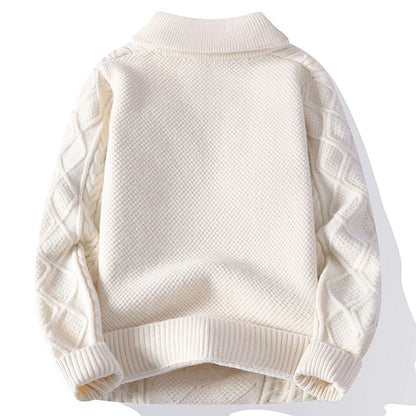 Cable Knit Half-Zip Sweater