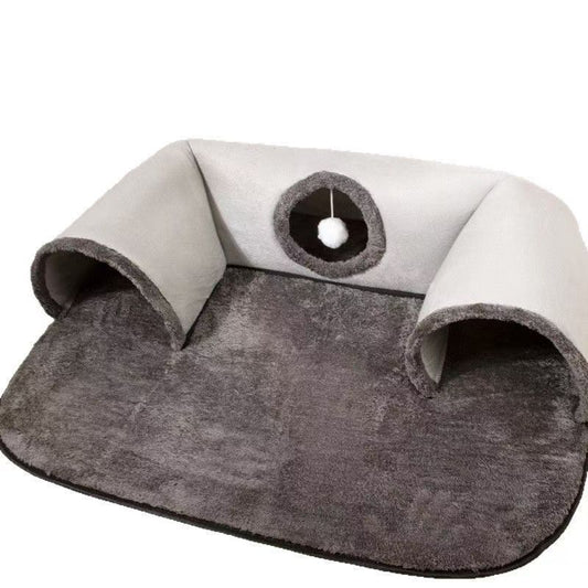 Cat Tunnel Bed with Hideouts